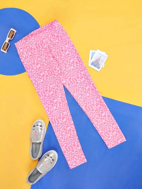 Buy Pink Leggings for Girls by Pantaloons Junior Online