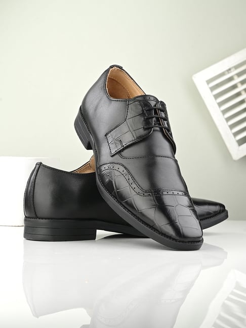 Clog London Men's Black Derby Shoes-picture-27