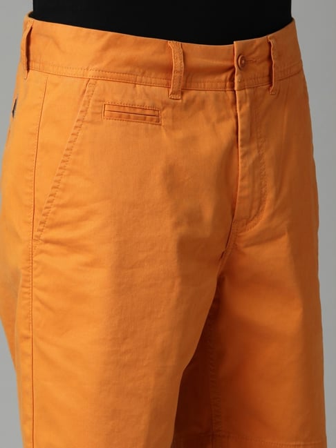 Van Heusen Flex Orange Regular Fit Shorts