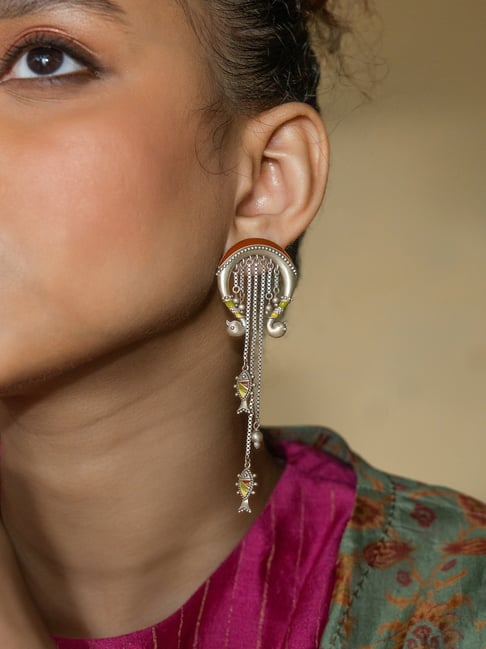 Andea Silver Tear Drop Earrings at John Lewis & Partners