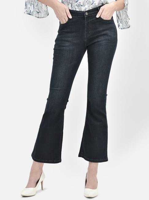 Buy online Blue Cotton Jeans from Jeans & jeggings for Women by Crimsoune  Club for ₹1709 at 10% off | 2024 Limeroad.com