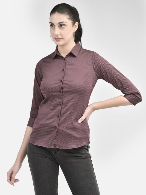 Crimsoune Club Maroon Printed Shirt-picture-10