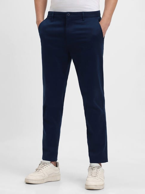 BOSS - Regular-fit trousers in linen and cotton
