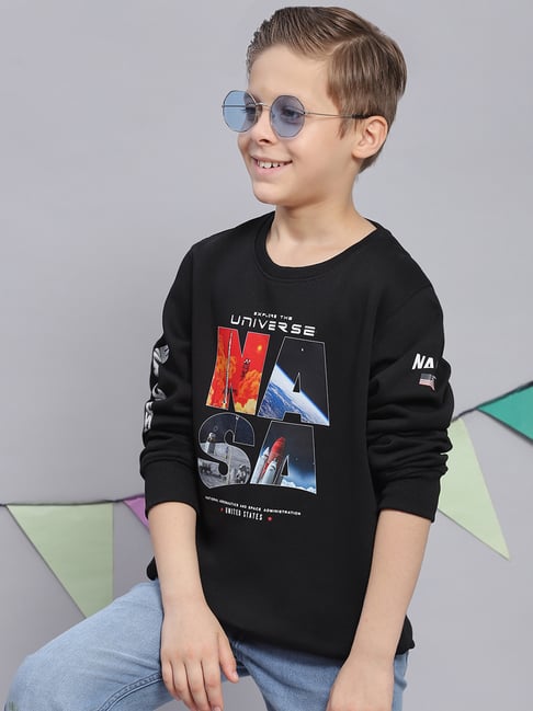 Monte Carlo Kids Black Printed Full Sleeves Sweatshirt-picture-41