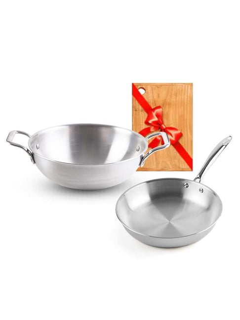 Bergner Essential Plus Non Stick Cookware Set 3Pc-Kadhai with