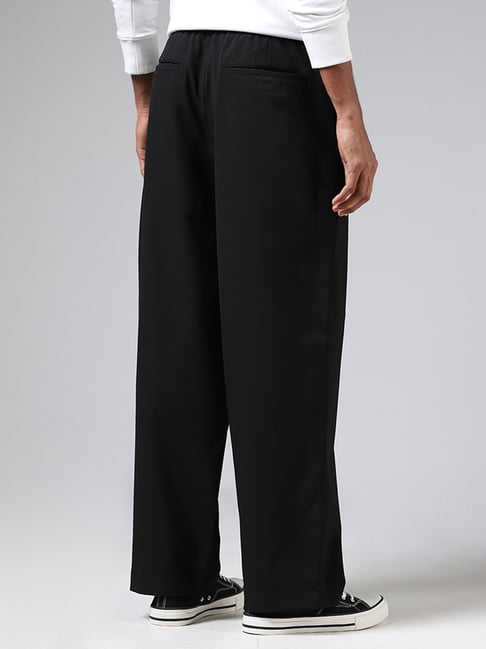 Get the look: bouclé sweater and wide-leg trousers | Wide leg trousers  outfit, Wide pants outfit, Black wide leg trousers outfit