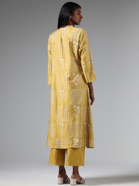 Yellow kurti for on sale haldi