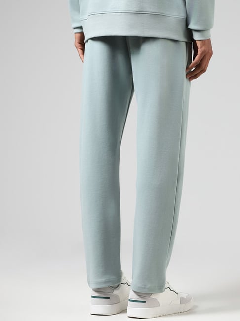 Buy Studiofit by Westside Solid Sage Green Relaxed Fit Track Pants