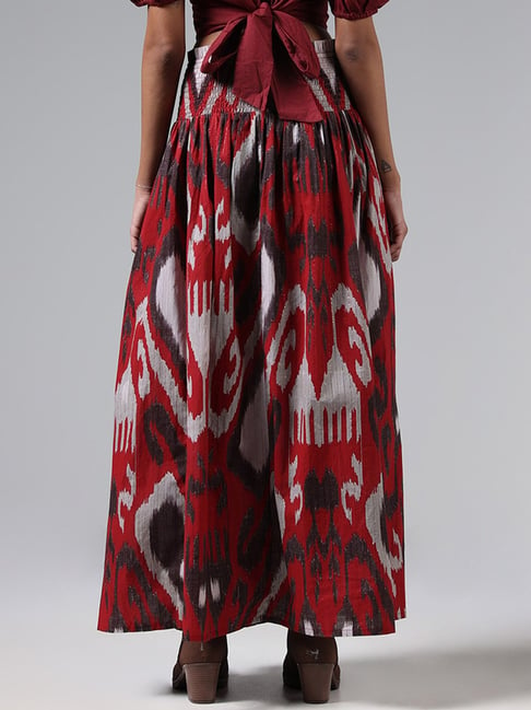 Shop online Ikat Handloom Cotton Designer Skirt