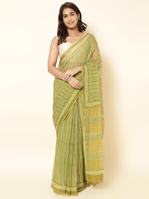 Buy Multicolour Cotton Silk Pashmina Woven Saree KALKI Fashion India