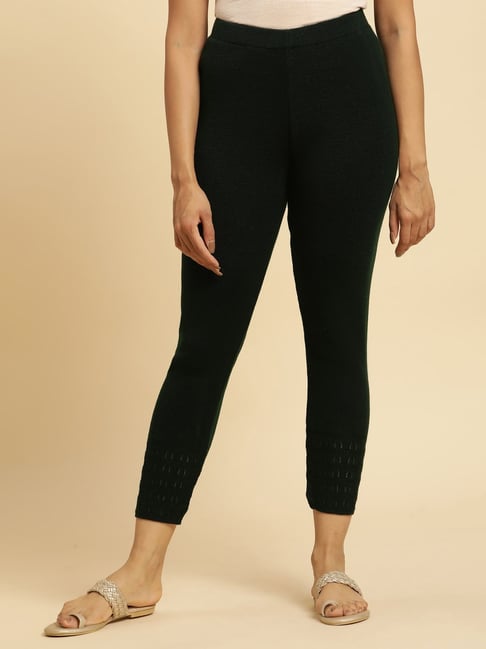 Buy W Forest Green Skinny Fit Leggings for Women Online @ Tata CLiQ