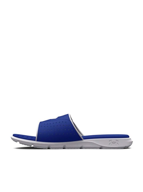 Buy Under Armour Men s Ignite Pro Blue Slides for Men at Best