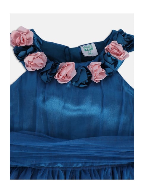 lady gaga in blue dress Royal Blue Corduroy Sash Dress – Classic Whimsy main image 1