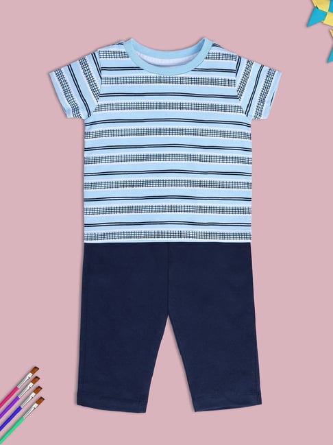 MINIKLUB Kids Blue Striped Top with Pants