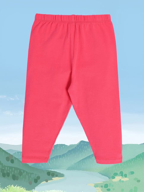 MINIKLUB Kids Pink Solid Leggings