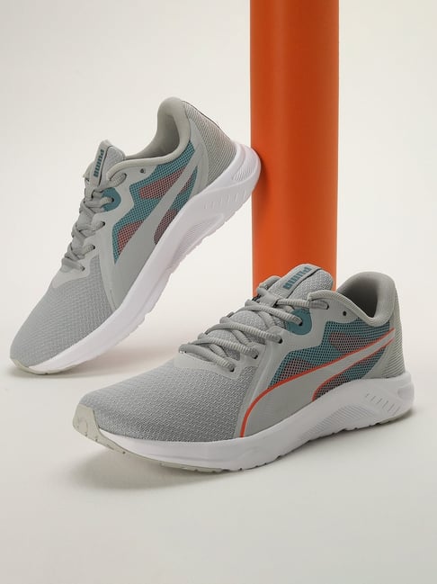 Mens gray store running shoes