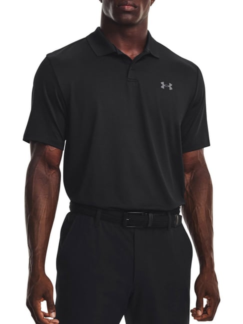 Under Armour Black Regular Fit Sports Polo
