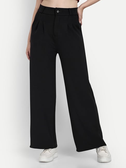 Buy Black Trousers & Pants for Women by Broadstar Online