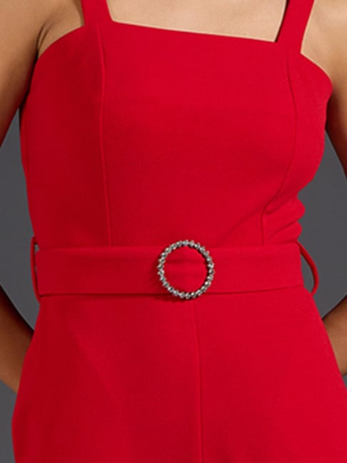 Twenty Dresses Red Maxi Jumpsuit