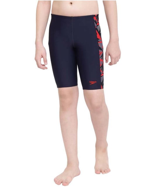 Speedo Kids Navy & Red Printed Jammer-picture-10