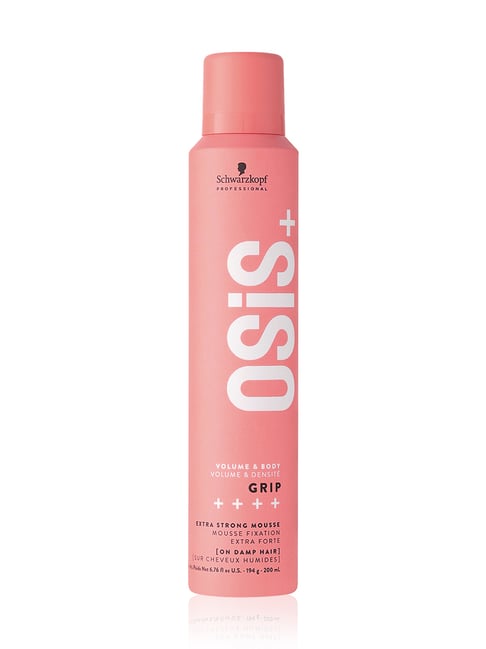 Schwarzkopf Professional Osis+ Volume & Body Grip ++++ Extra Strong Mousse - 200 ml