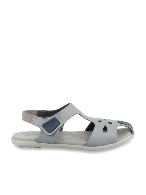 Buy MediFeet Women's Grey Ankle Strap Sandals for Women at Best