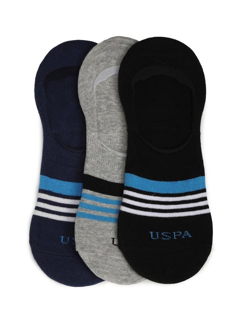 U.S. Polo Assn. Assorted Striped Socks - Pack of 3