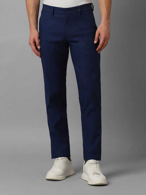 Buy Louis Philippe Sport Beige Cotton Slim Fit Trousers for Mens Online @  Tata CLiQ