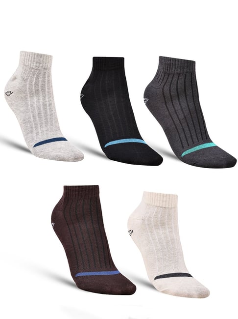 Dollar Assorted Striped Socks - Pack of 5-picture-40