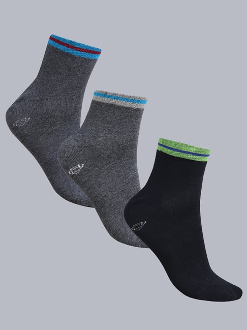 Dollar Dark Grey & Black Socks - Pack of 3-picture-44