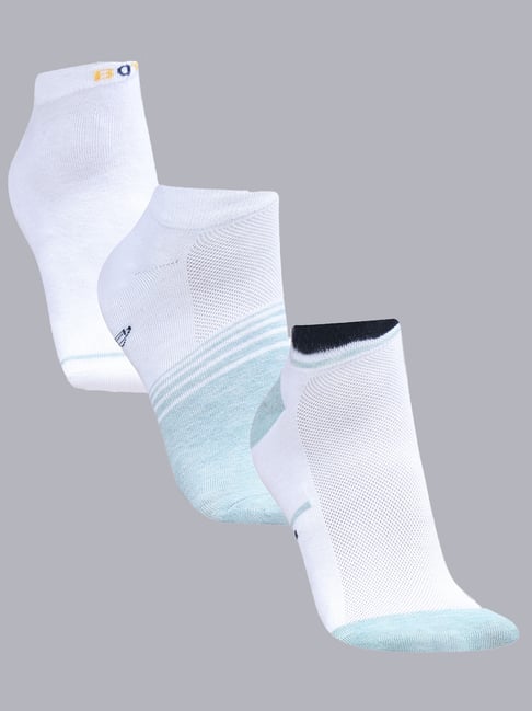 Dollar White & Green Socks - Pack of 3