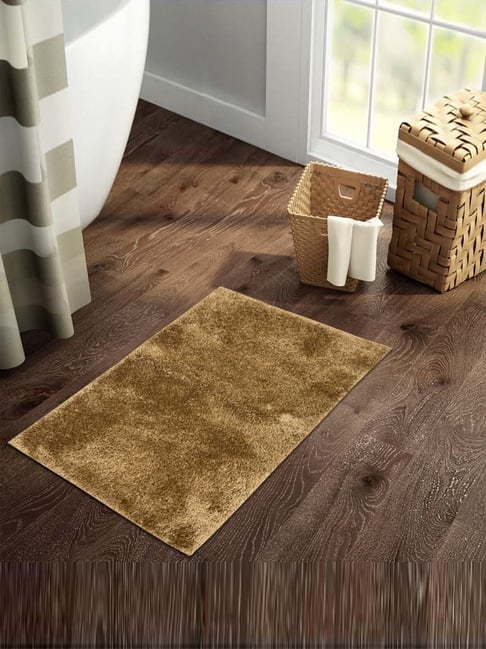 SPACES Light Brown Acrylic Luxury Cushlon Drylon Large Foot Mat