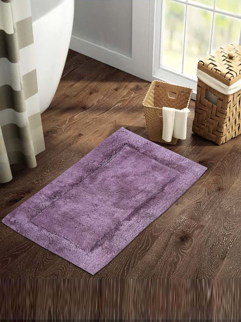 SPACES Light Violet Cotton Hygro Large Bath Mat