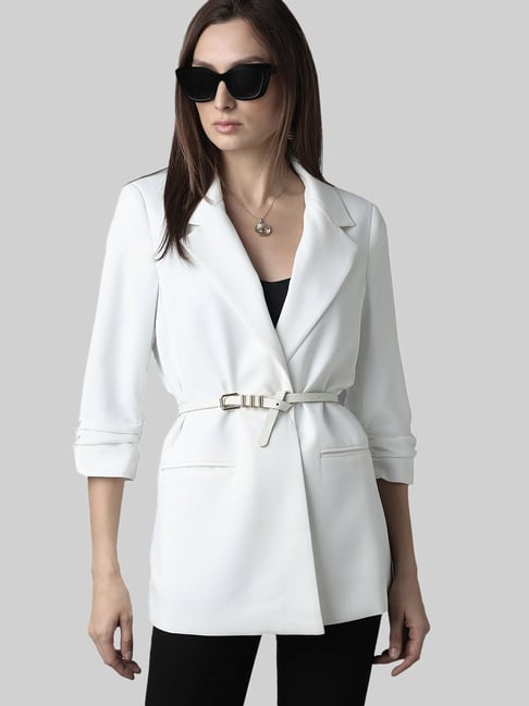 Vero Moda White Regular Fit Blazer