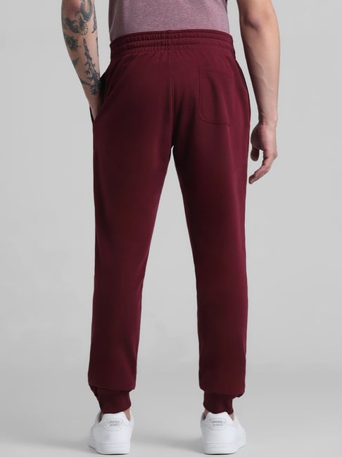 Jack Jones Red Cotton Slim Fit Joggers