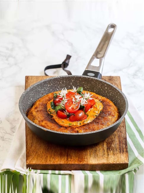 MasterClass Grey Medium Aluminium Fry Pan - 20 cm