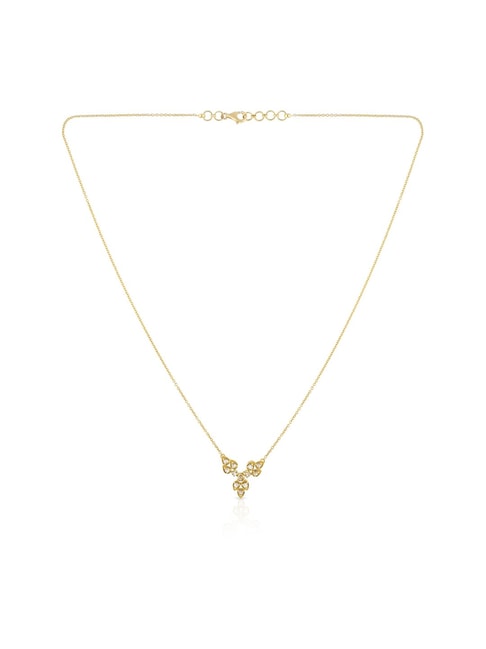 Lily And Dew Oval Shaped Brass 18K Gold Plated Chain Pendent Necklace –  www.pipabella.com