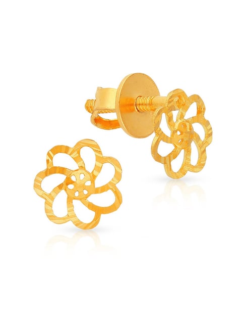 Buy Malabar Gold & Diamonds 22k Yellow Gold Stud Earrings For Women Online  At Best Price @ Tata CLiQ