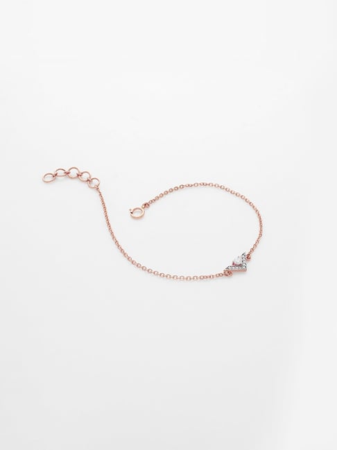 18K Rose Gold Bracelet 13.1mm [BFOF550RS] | USA Jewels