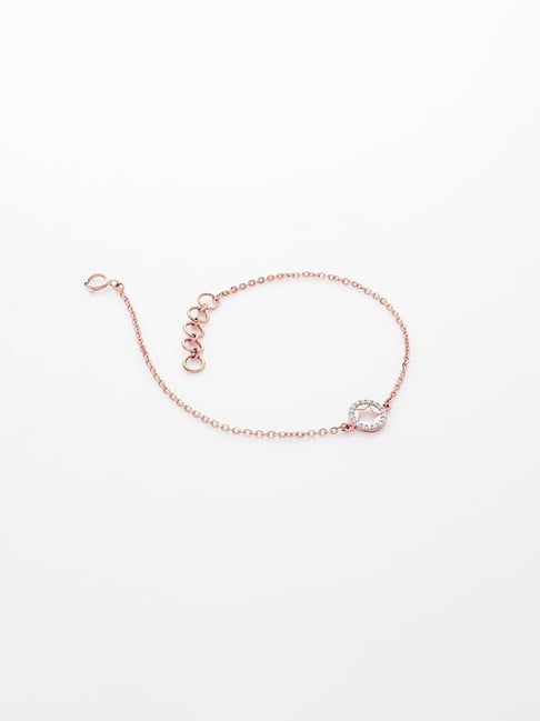 Buy Luxurious Rose Gold and Diamond Bracelet Online | ORRA