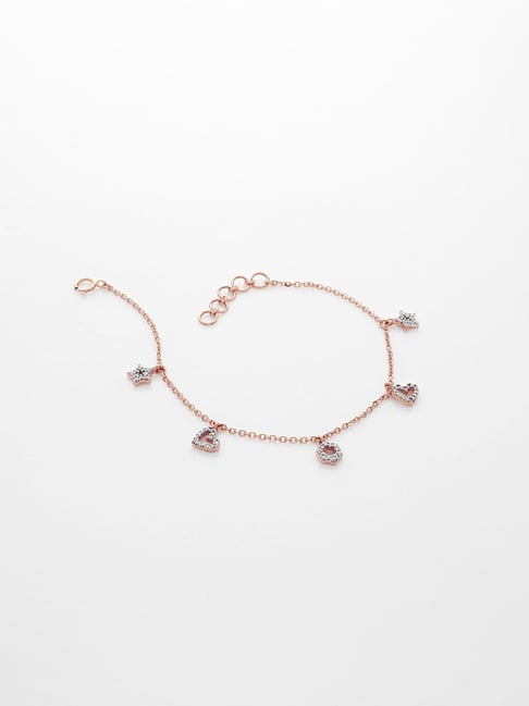 18K Rose Gold Heart Shape Tourmaline Bracelet – Long's Jewelers