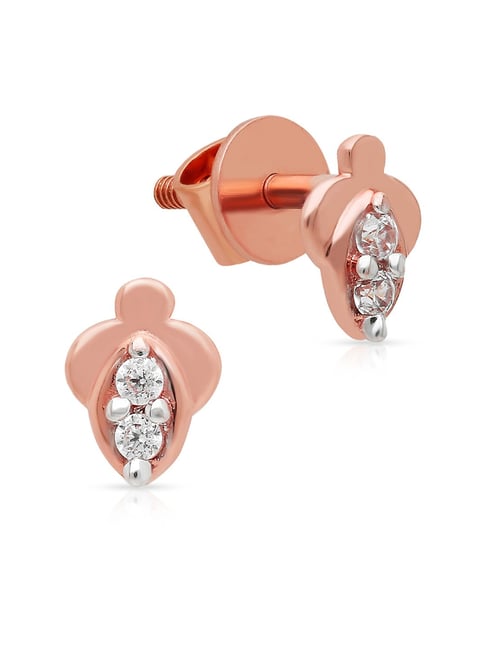 Women's rose gold on sale stud earrings