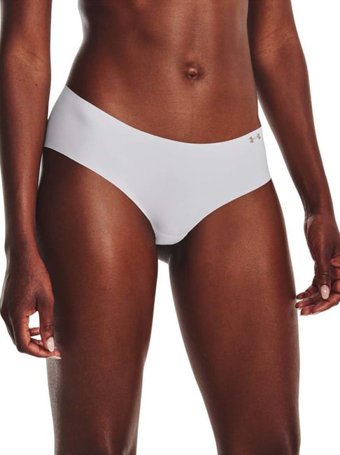UNDER ARMOUR White Hipster Panties - Pack Of 3