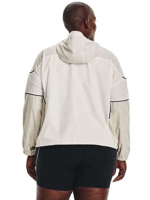 UNDER ARMOUR Navy Cotton Logo Print Sports Jacket