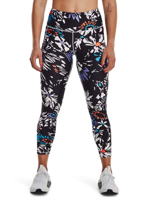 Sportswear Floral Print Workout Leggings UNDER ARMOUR Black Floral