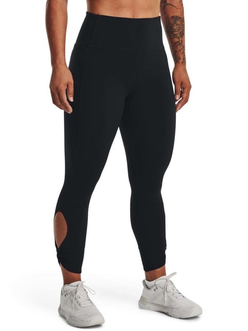 UNDER ARMOUR Black High Rise Sports Leggings