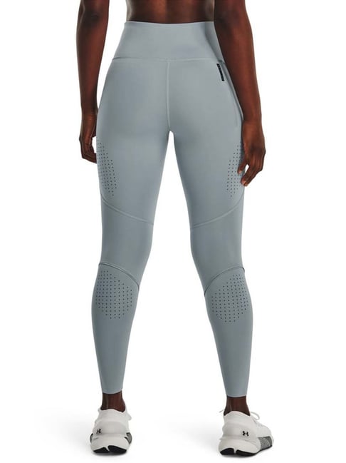 UNDER ARMOUR Blue Mid Rise Sports Leggings