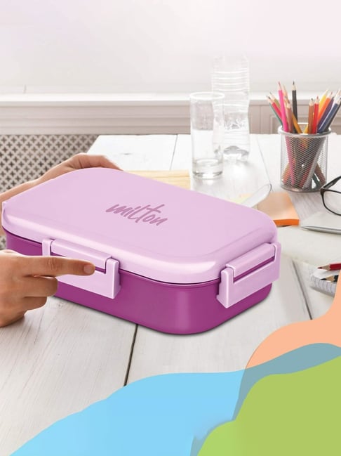 RANIC Kids Lunch Box Plastic, Tiffin Box for Boys