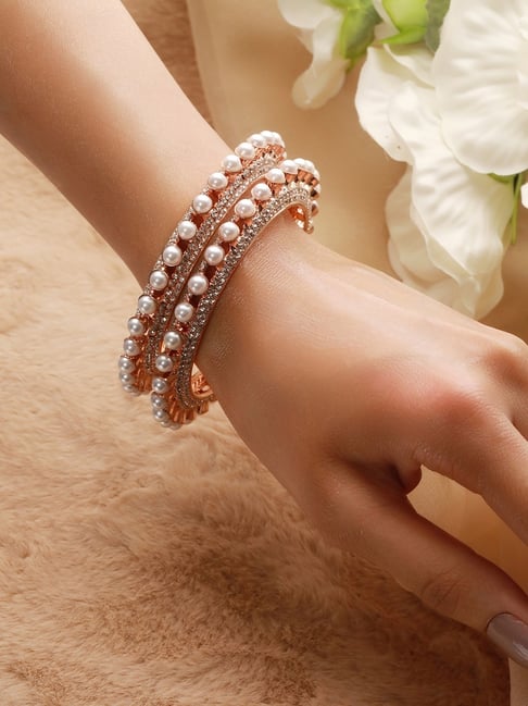 Buy ESTELLE Gold Plated Attractive Pearl Bracelet | Shoppers Stop