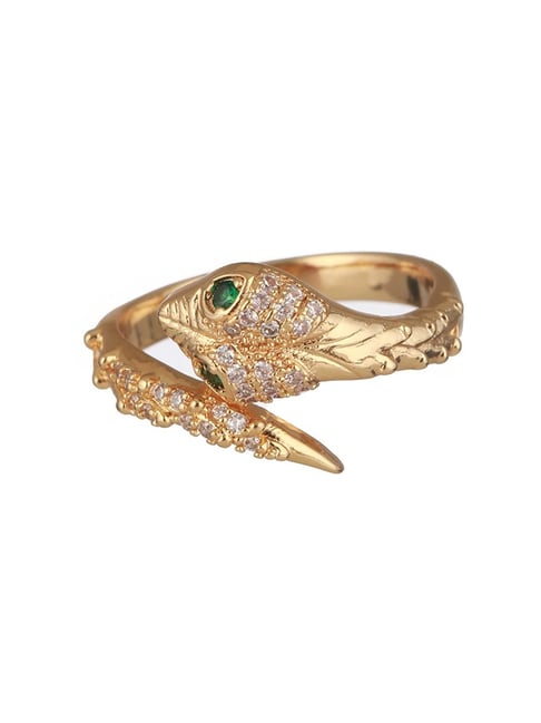 Gold-Plated Bracelet and Ring Set